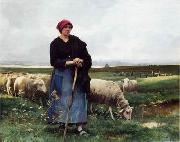 unknow artist Sheepherder and Sheep 199 Sweden oil painting artist